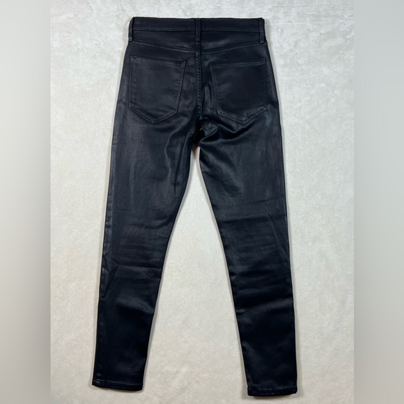 NWT 25P Banana Republic Stretch Cotton High-Rise Skinny Ankle Black Denim Jeans - Picture 10 of 14